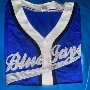 Pink Victoria Secret Blue Jays Baseball Jersey